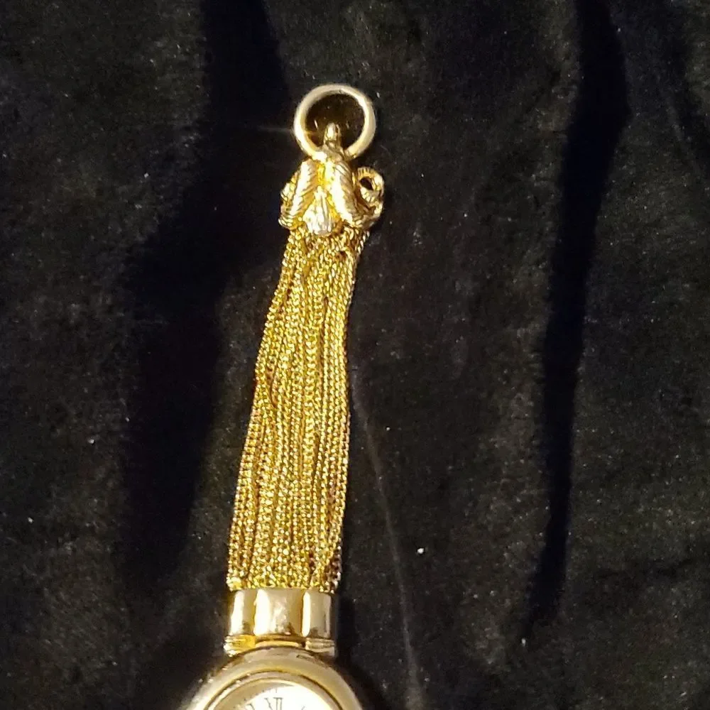 Visage Gold Multi Chain Strand Bracelet Watch Ram or Goat‎ Head Closure